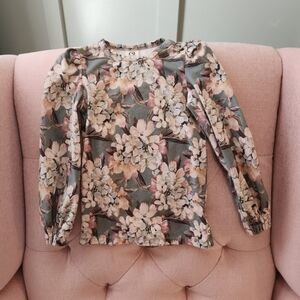 Musli Organic 3 years or 3t floral Cottagecore blouse top ethical sustainable